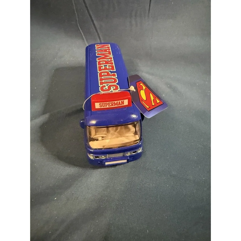 DC COMICS SUPERMAN RARE BLUE DIECAST TOUR BUS 5